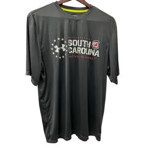 Under Armour Heat Gear USC Gamecocks Wounded Warrior Project Black Dri Fit Sz L